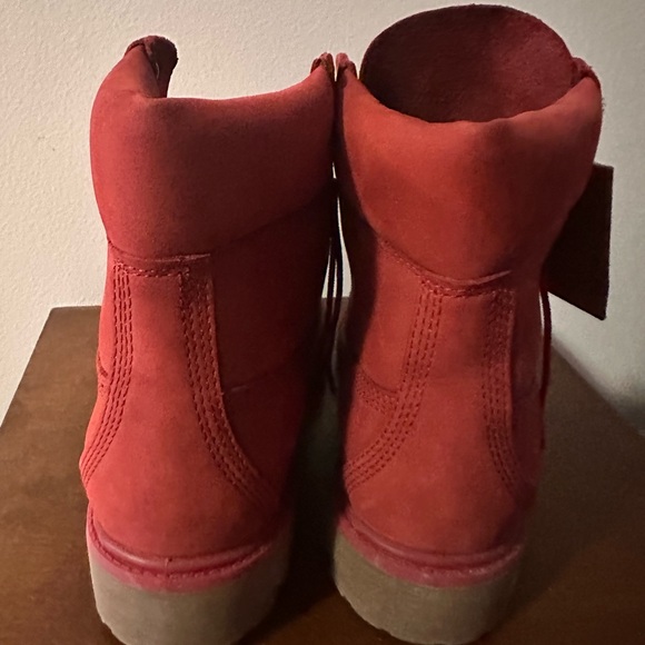 Timberland Red Leather Boots - Picture 4 of 8